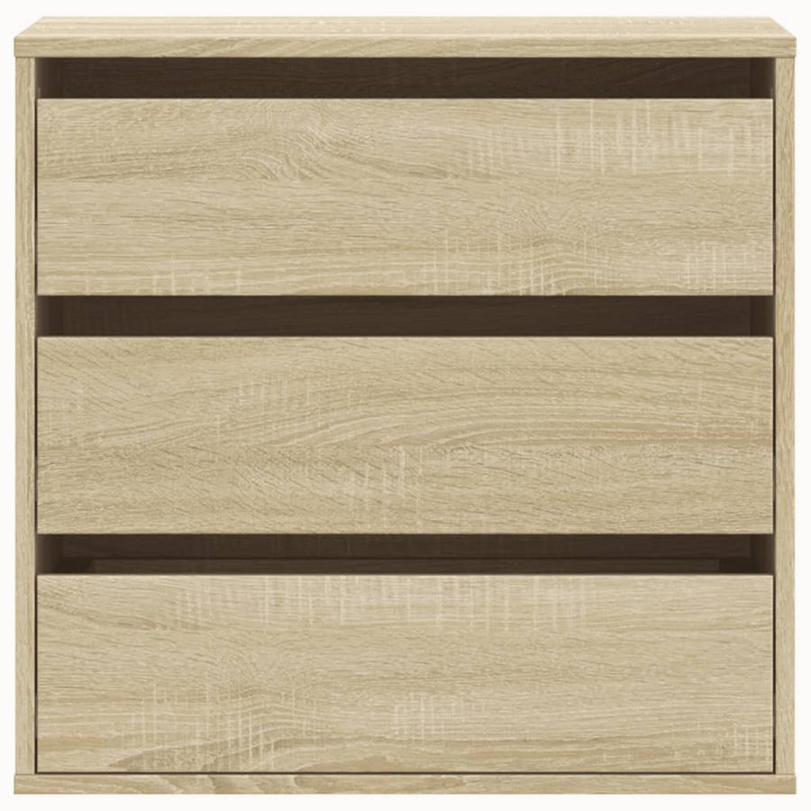 Ladekast 60x41x58 cm bewerkt hout sonoma eikenkleurig
