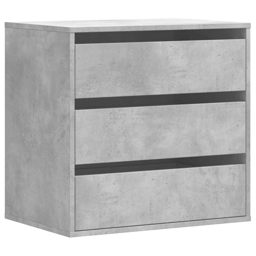 Ladekast 60x41x58 cm bewerkt hout betongrijs