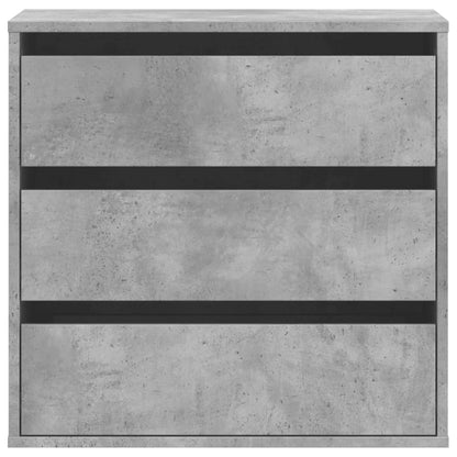 Ladekast 60x41x58 cm bewerkt hout betongrijs