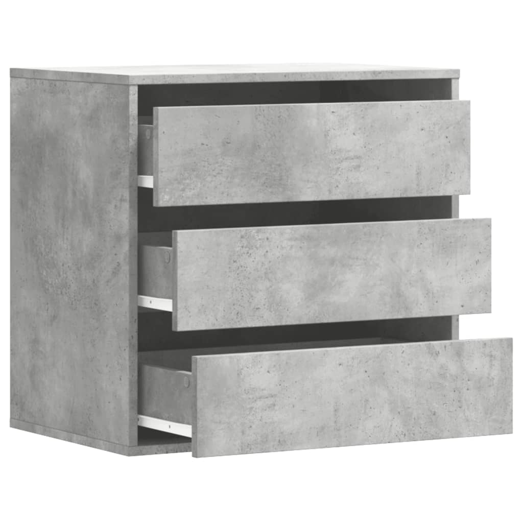 Ladekast 60x41x58 cm bewerkt hout betongrijs