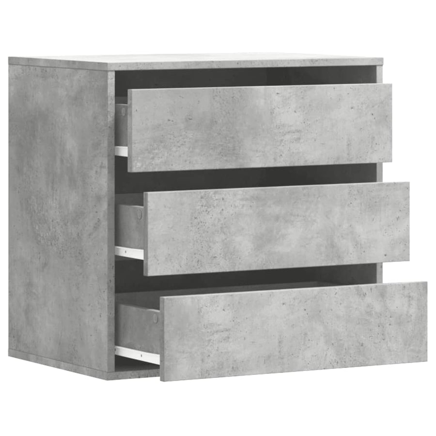 Ladekast 60x41x58 cm bewerkt hout betongrijs