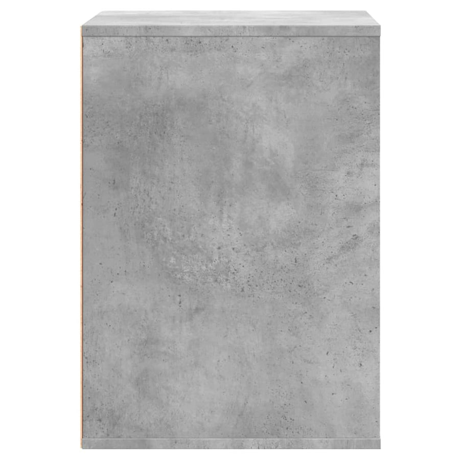 Ladekast 60x41x58 cm bewerkt hout betongrijs