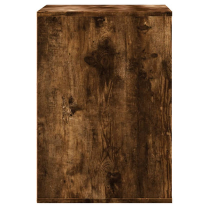 Ladekast 60x41x58 cm bewerkt hout gerookt eikenkleurig