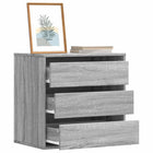 Chest of drawers 60x41x58 cm engineered wood grey sonoma oak