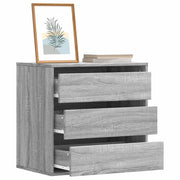 Ladekast 60x41x58 cm bewerkt hout grijs