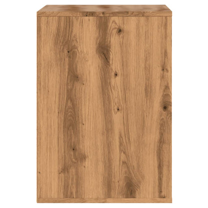 Ladekast 60x41x58 cm bewerkt hout artisanaal eikenkleurig