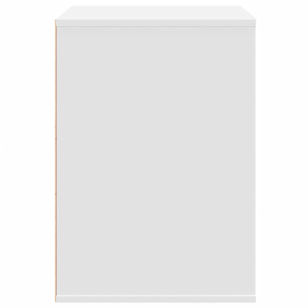 Ladekast 80x41x58 cm bewerkt hout wit