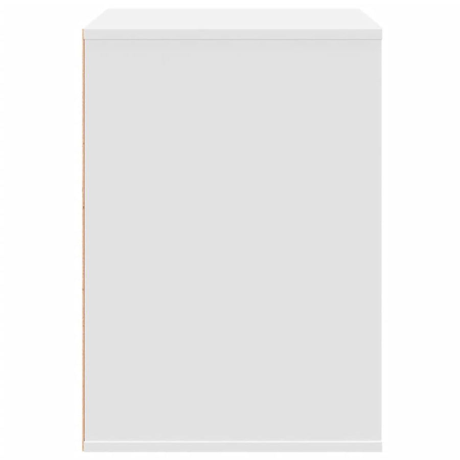 Ladekast 80x41x58 cm bewerkt hout wit