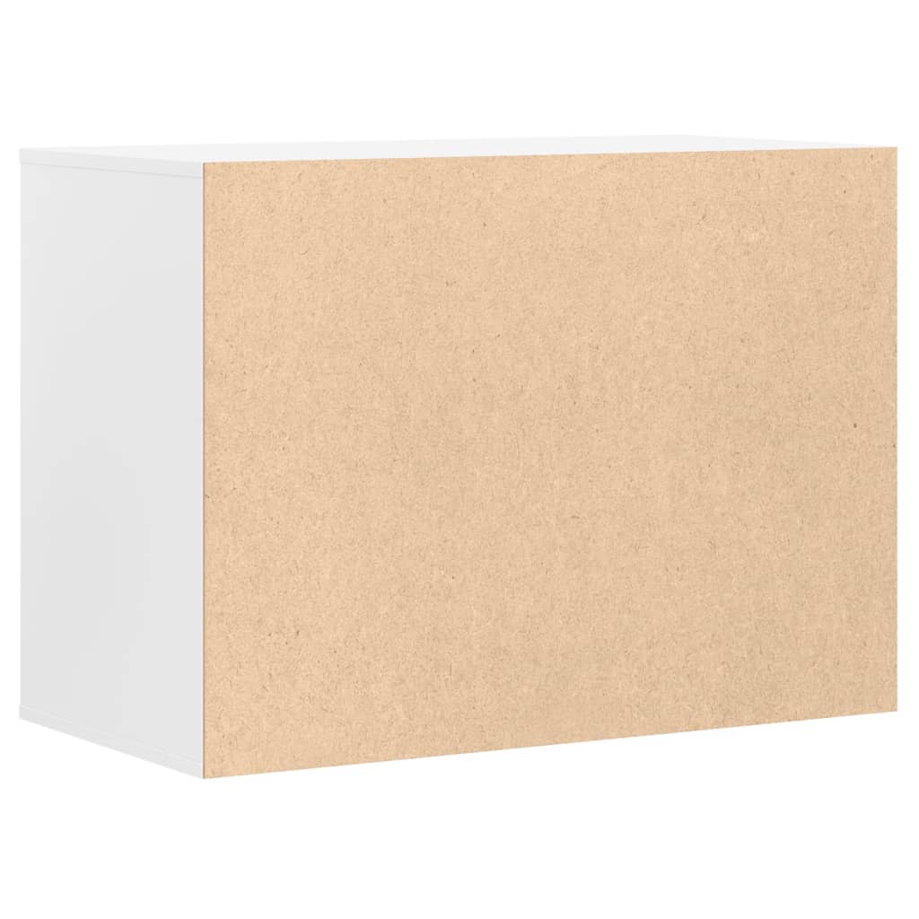 Ladekast 80x41x58 cm bewerkt hout wit