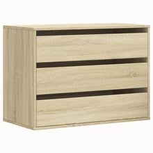 Ladekast 80x41x58 cm bewerkt hout sonoma eikenkleurig
