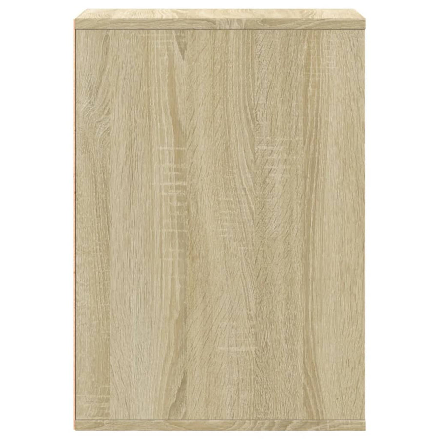 Ladekast 80x41x58 cm bewerkt hout sonoma eikenkleurig