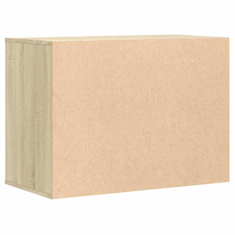Ladekast 80x41x58 cm bewerkt hout sonoma eikenkleurig