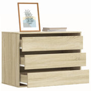 Ladekast 80x41x58 cm bewerkt hout sonoma eiken