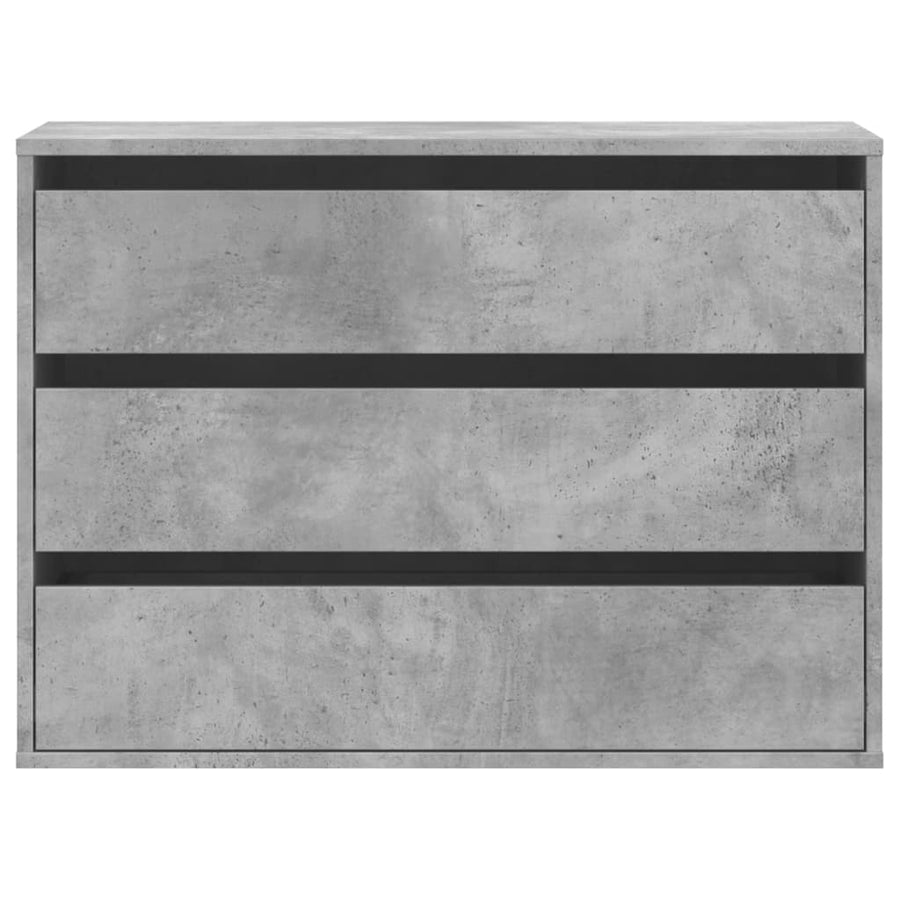 Ladekast 80x41x58 cm bewerkt hout betongrijs