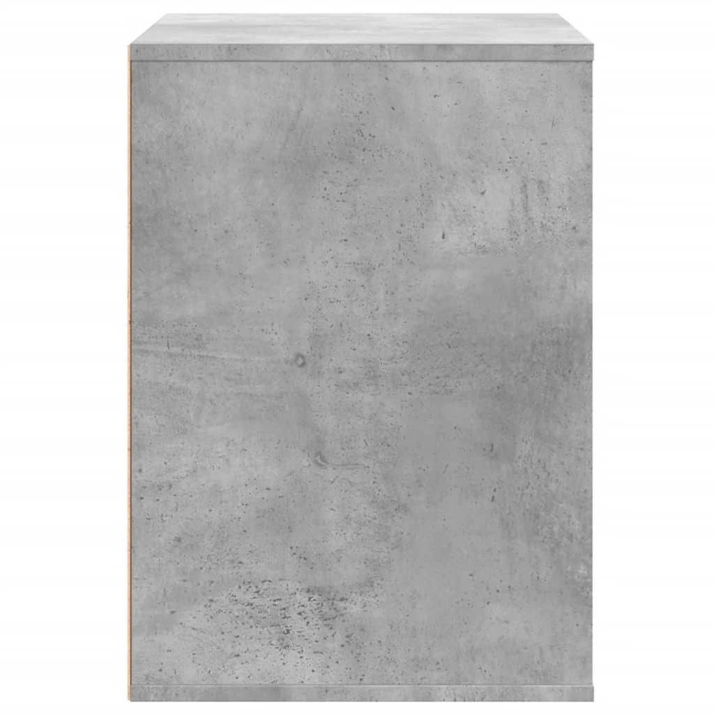 Ladekast 80x41x58 cm bewerkt hout betongrijs