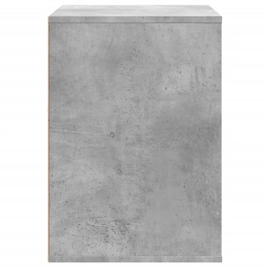 Ladekast 80x41x58 cm bewerkt hout betongrijs