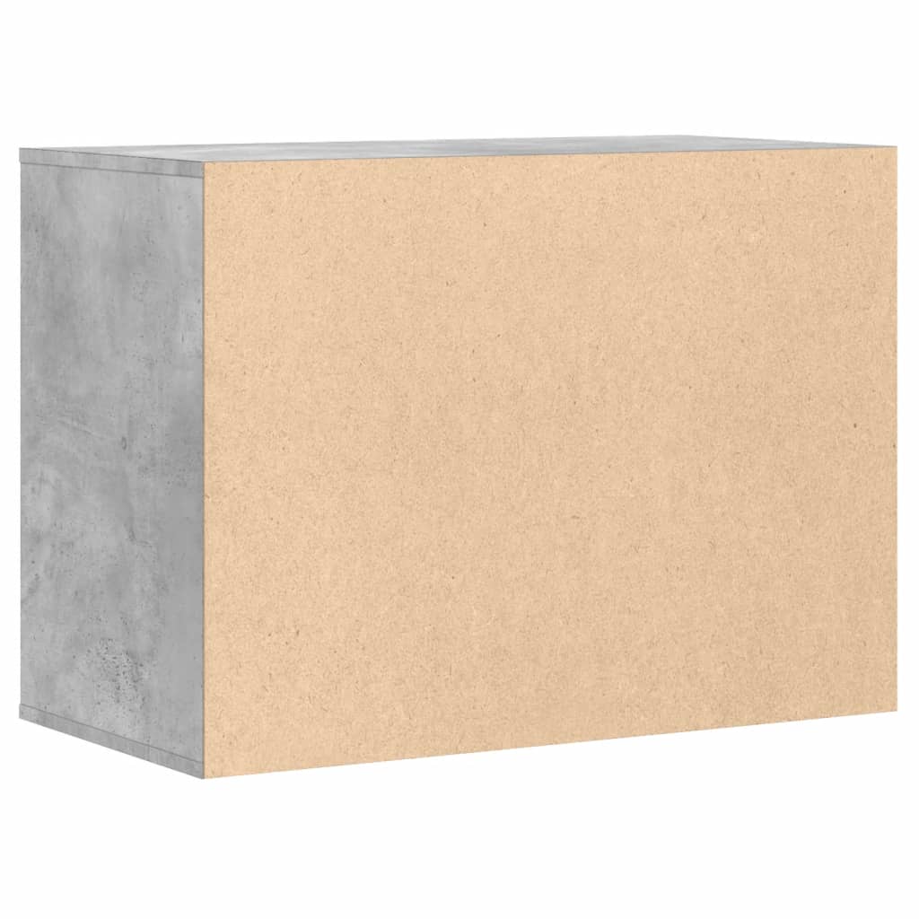 Ladekast 80x41x58 cm bewerkt hout betongrijs