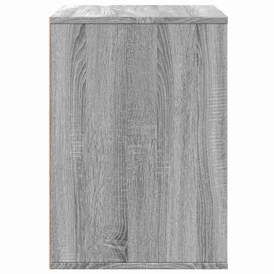 Ladekast 80x41x58 cm bewerkt hout grijs sonoma eikenkleurig