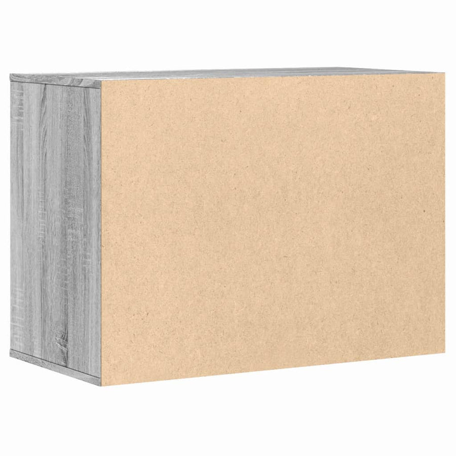Ladekast 80x41x58 cm bewerkt hout grijs sonoma eikenkleurig