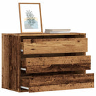 Chest of 4 drawers 80x41x58 cm carved wood antique wood look