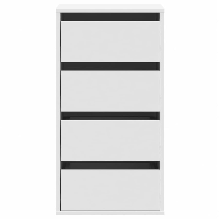 Ladekast 40x41x76 cm bewerkt hout wit