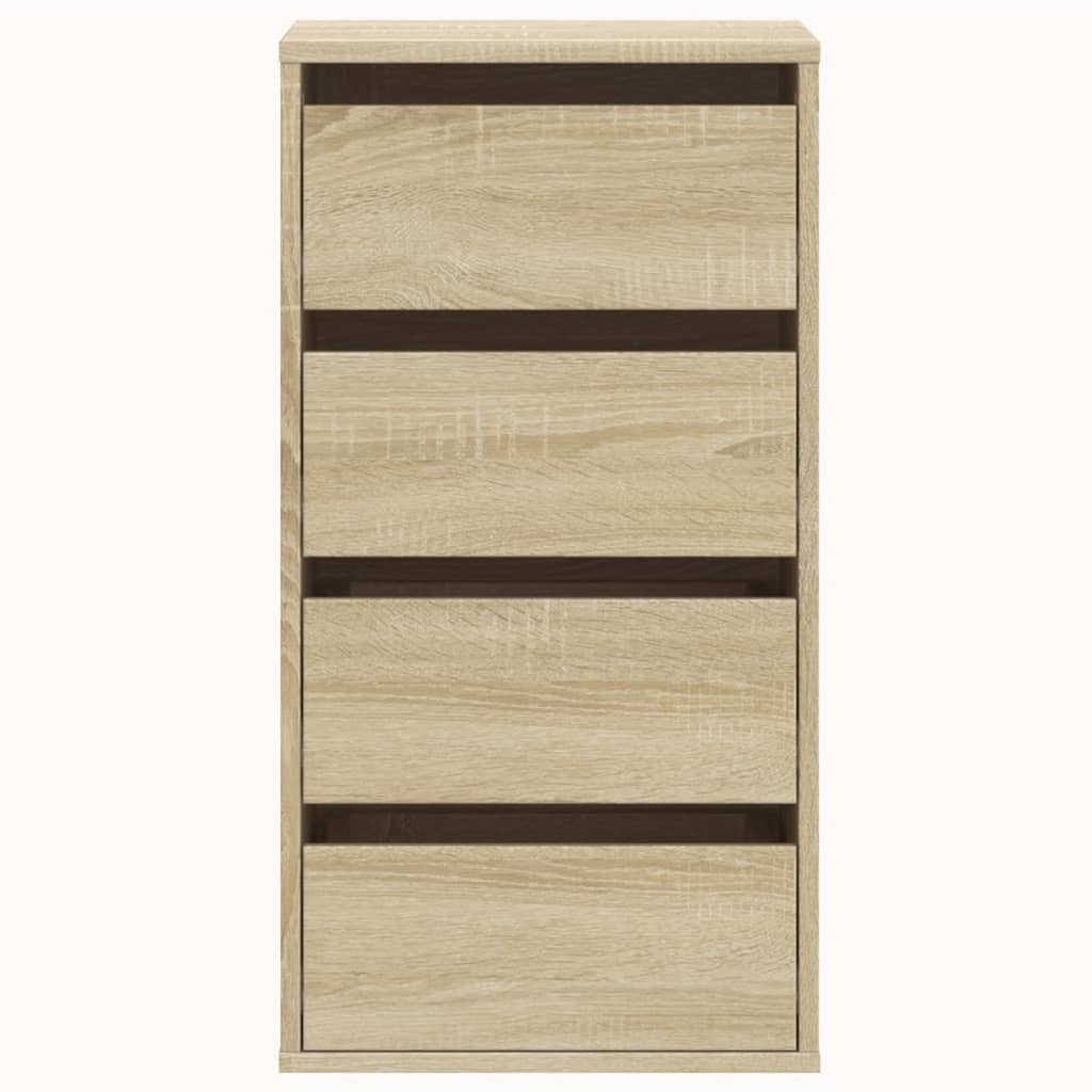 Ladekast 40x41x76 cm bewerkt hout sonoma eikenkleurig