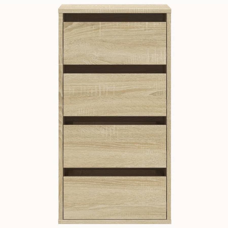 Ladekast 40x41x76 cm bewerkt hout sonoma eikenkleurig