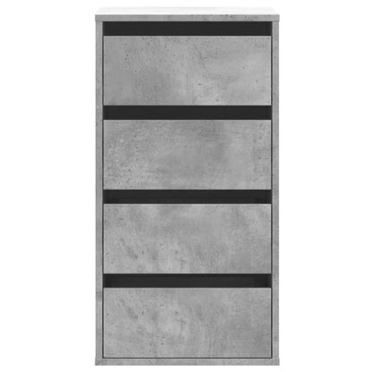 Ladekast 40x41x76 cm bewerkt hout betongrijs
