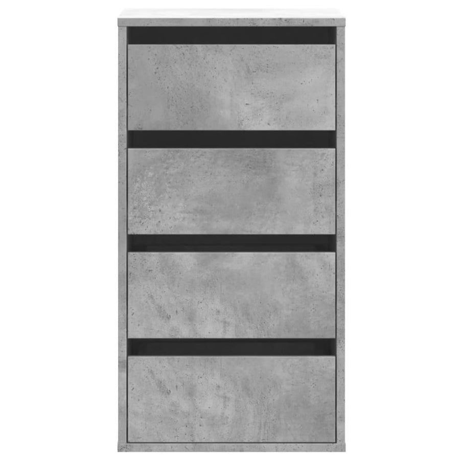 Ladekast 40x41x76 cm bewerkt hout betongrijs