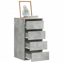 Ladekast 40x41x76 cm bewerkt hout betongrijs