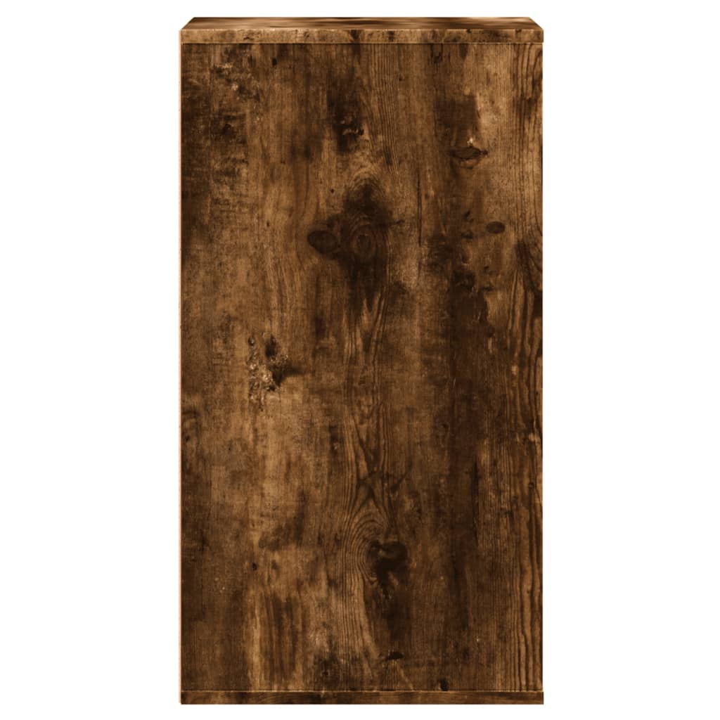 Ladekast 40x41x76 cm bewerkt hout gerookt eikenkleurig