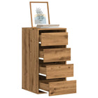 Chest of drawers 40x41x76 cm engineered wood artisan oak finish
