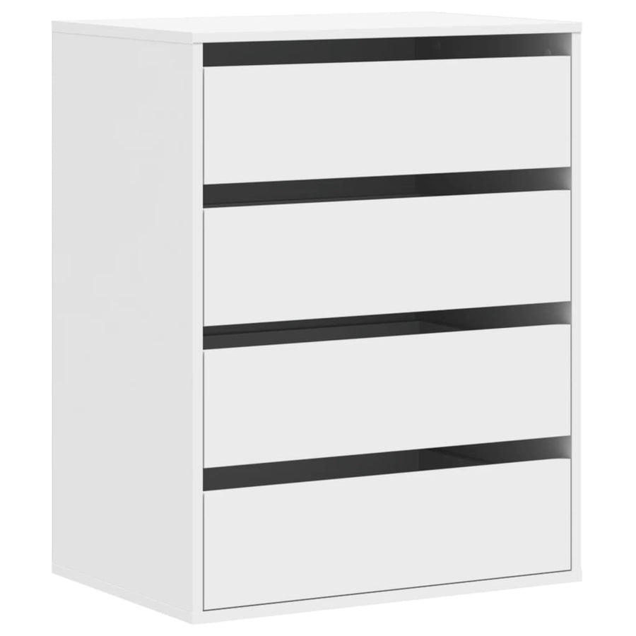 Ladekast 60x41x76 cm bewerkt hout wit