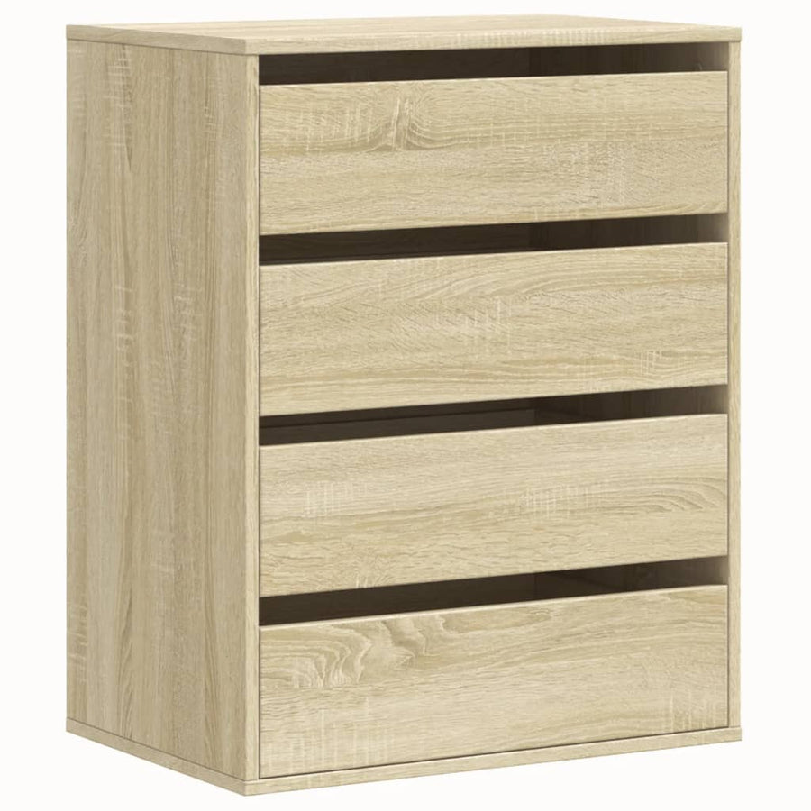 Ladekast 60x41x76 cm bewerkt hout sonoma eikenkleurig