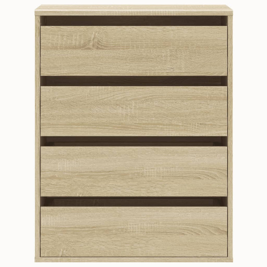 Ladekast 60x41x76 cm bewerkt hout sonoma eikenkleurig