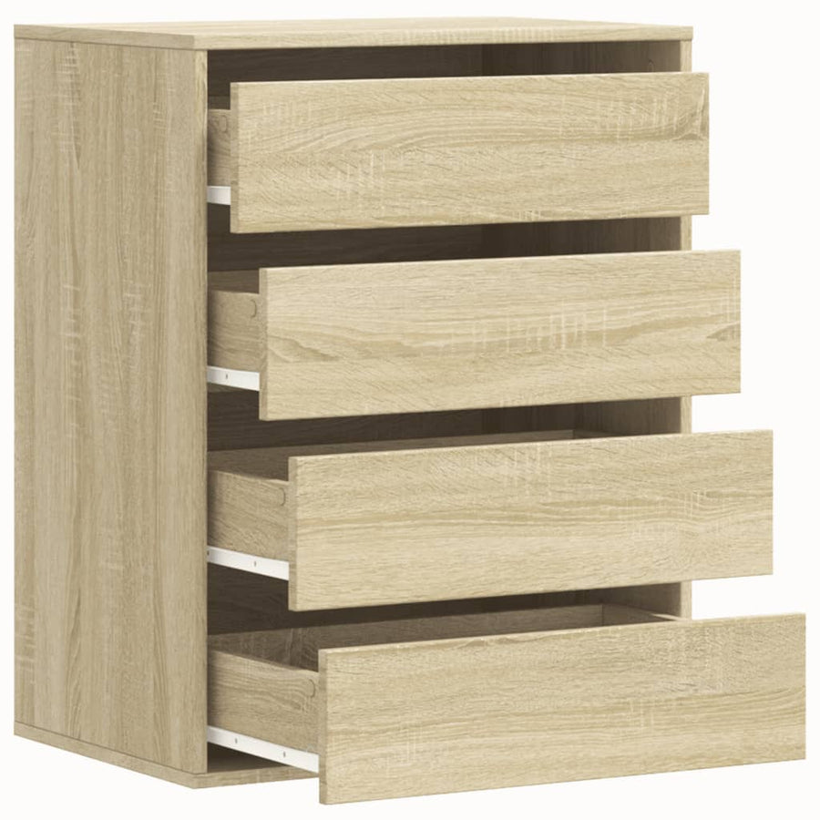 Ladekast 60x41x76 cm bewerkt hout sonoma eikenkleurig