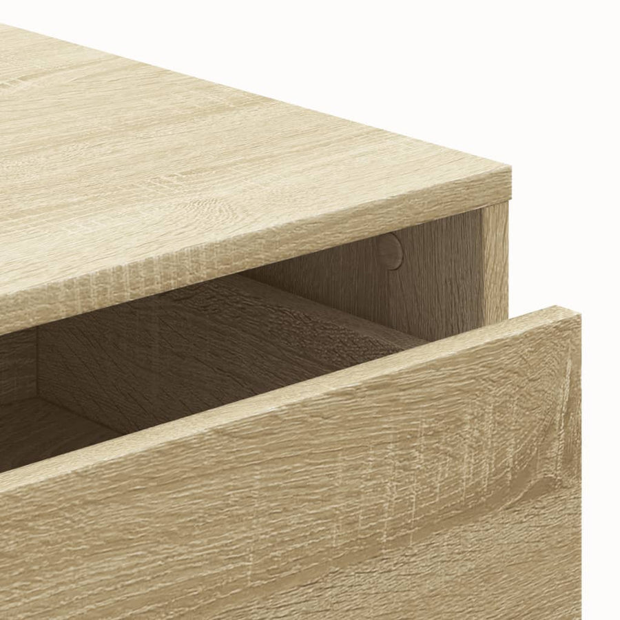 Ladekast 60x41x76 cm bewerkt hout sonoma eikenkleurig
