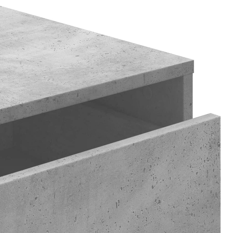 Ladekast 60x41x76 cm bewerkt hout betongrijs