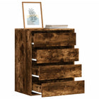 Chest of drawers 60x41x76 cm engineered wood smoked oak effect