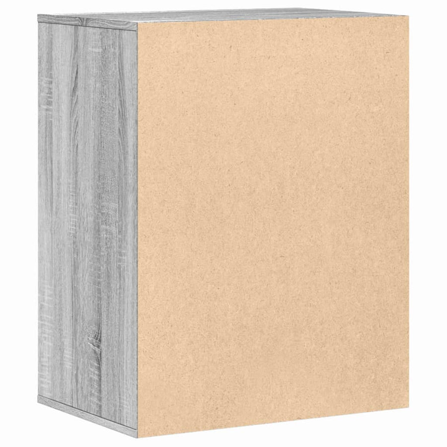 Ladekast 60x41x76 cm bewerkt hout grijs sonoma eikenkleurig