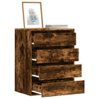 Drawer chest 60x41x76 cm engineered wood antique wood-coloured