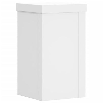 Plantenstandaards 2 st 10x10x18 cm bewerkt hout wit