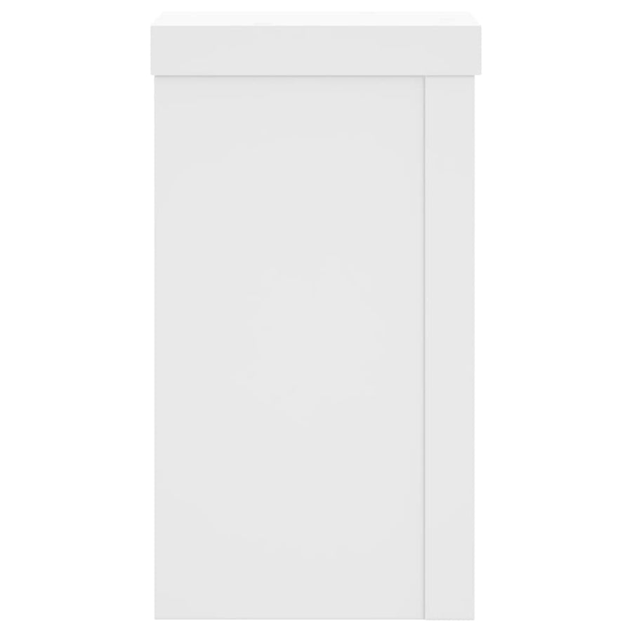 Plantenstandaards 2 st 10x10x18 cm bewerkt hout wit
