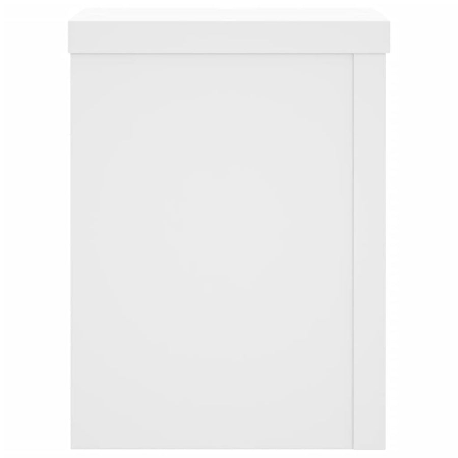 Plantenstandaards 2 st 15x15x20 cm bewerkt hout wit