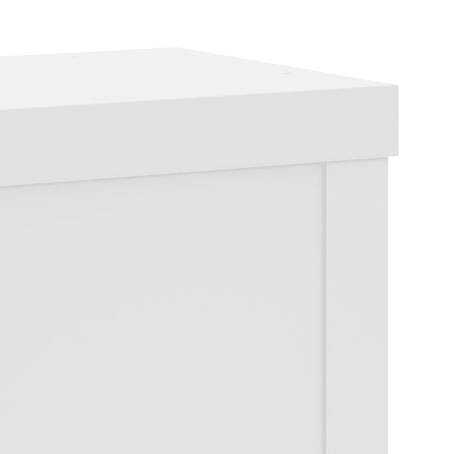 Plantenstandaards 2 st 15x15x20 cm bewerkt hout wit