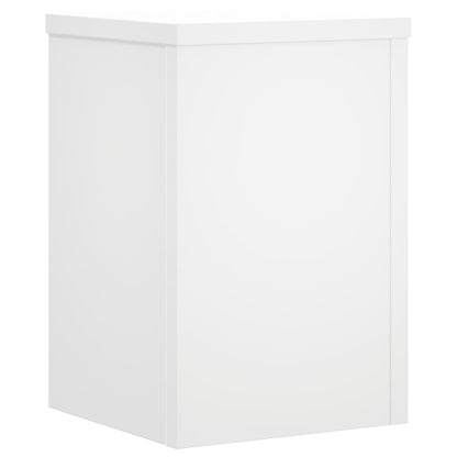 Plantenstandaards 2 st 20x20x30 cm bewerkt hout wit