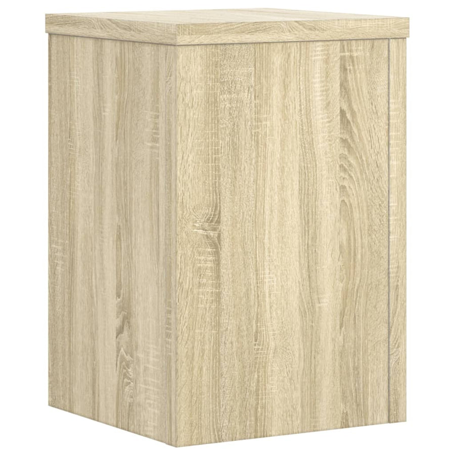 Plantenstandaards 2 st 20x20x30 cm bewerkt hout sonoma eiken