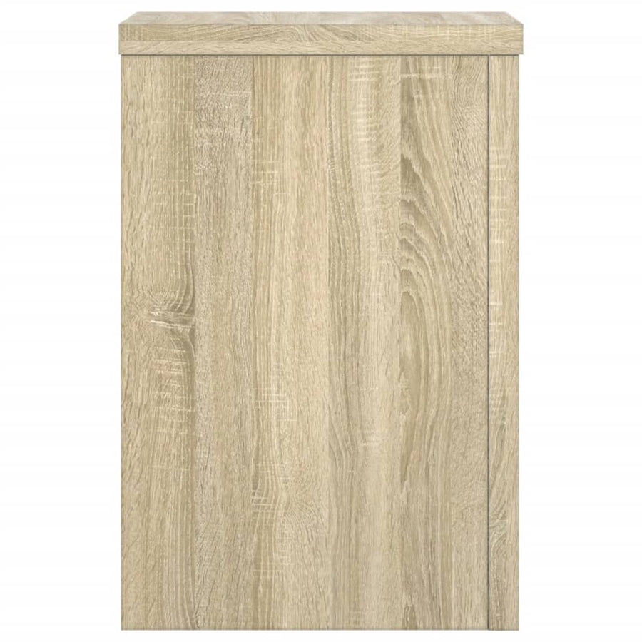 Plantenstandaards 2 st 20x20x30 cm bewerkt hout sonoma eiken