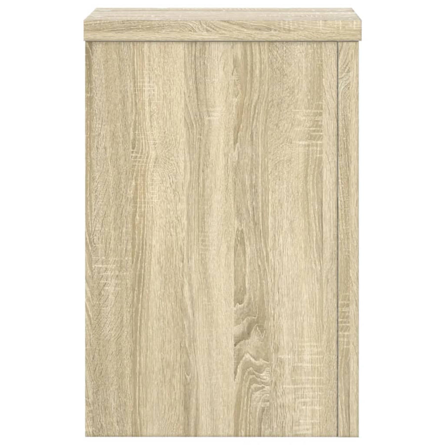 Plantenstandaards 2 st 20x20x30 cm bewerkt hout sonoma eiken
