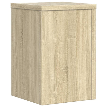 Plantenstandaards 2 st 20x20x30 cm bewerkt hout sonoma eiken